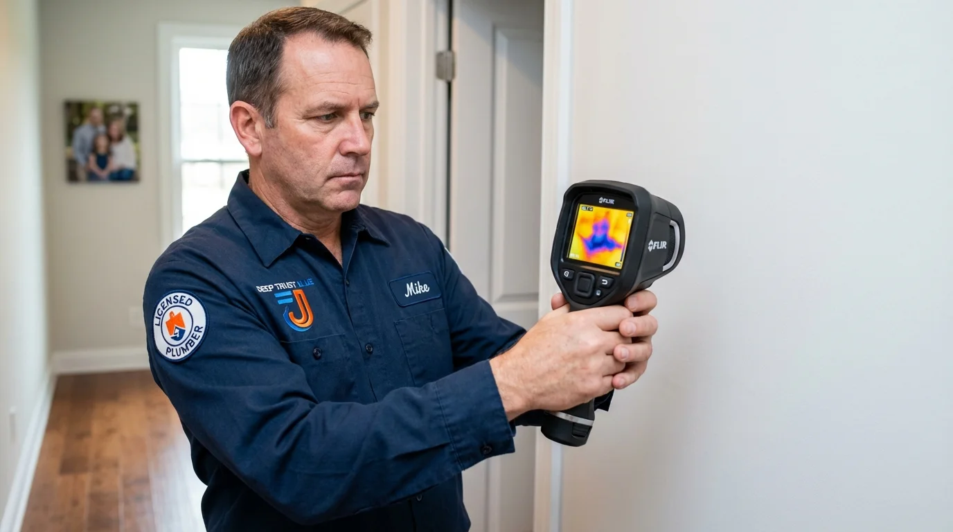 Thermal imaging leak detection by Johns Plumbing LLC in Kenosha